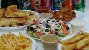 222 Pizza 22 is located at 3269 Portage Ave in Winnipeg, Manitoba. They offer a variety of tasty options including salads, wings, wedges, and fries, all delivered hot and quickly.